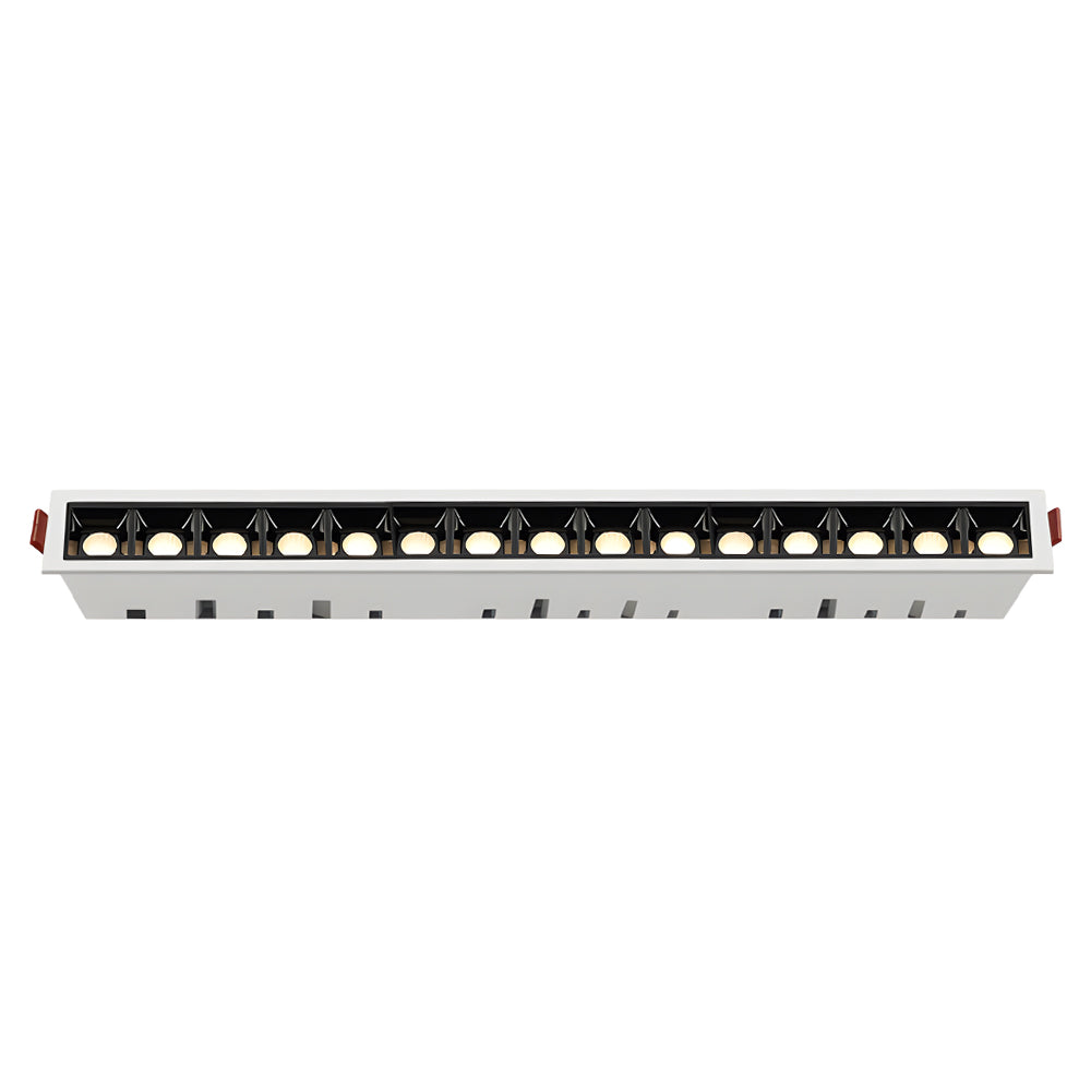 Linear Recessed LED Ceiling Spotlights, Modern Minimalist Architectural Lighting