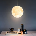 Lunar Sphere Pendant Light — Modern Moon-Inspired Ceiling Lamp