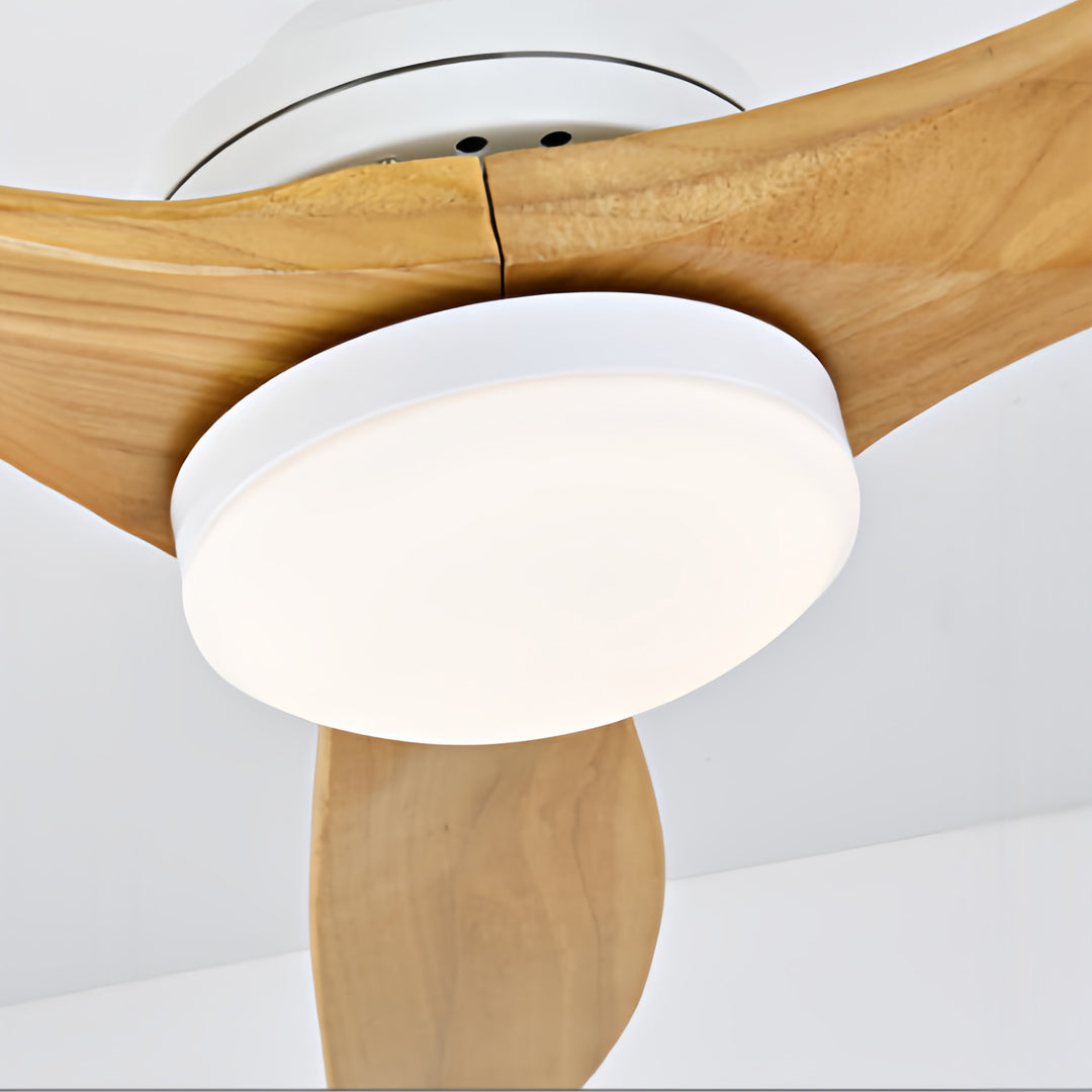 Aria 42" Modern Wooden Ceiling Fan with Integrated LED Light and Remote