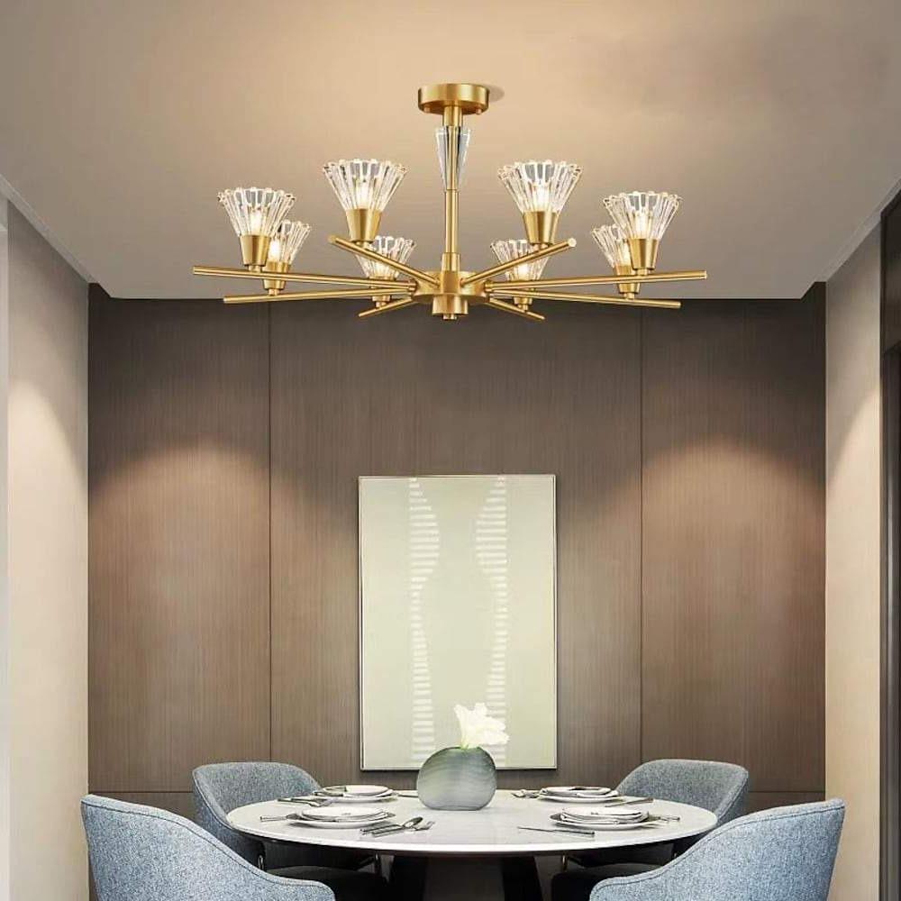 Scandinavian Style 6 8 Light Copper Pendant Ceiling Light