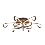 Modern Artistic Octopus Inspired Flush Mount Ceiling Light With Sleek Curved Led Design