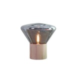 Bois Table Lamp – Handcrafted Wood & Blown Glass Designer Lamp