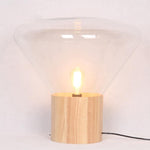 Bois Table Lamp – Handcrafted Wood & Blown Glass Designer Lamp