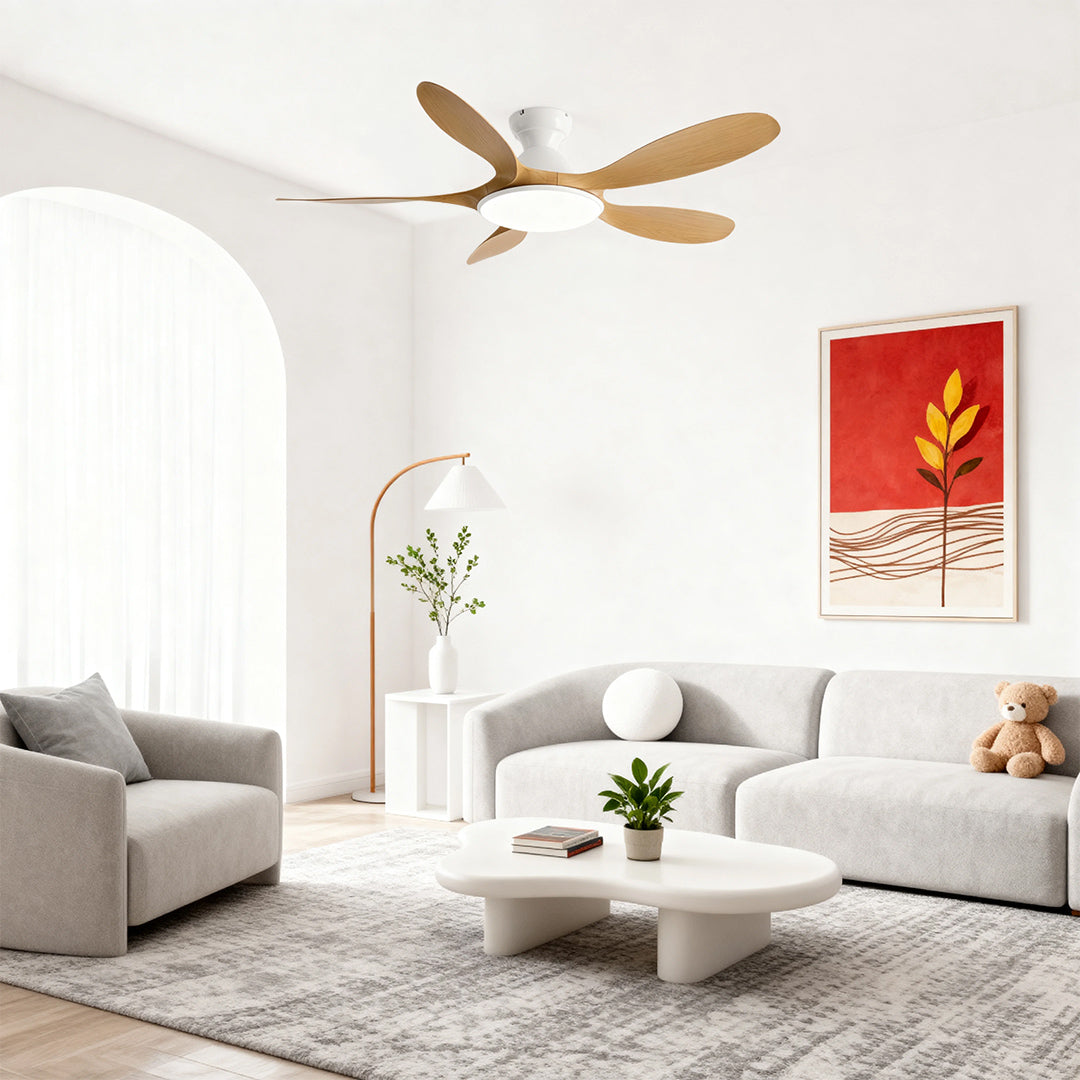 Aurelia 5-Blade LED Ceiling Fan with Full-Spectrum Light