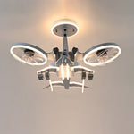 Aviator LED Ceiling Fan with Full Spectrum Light for Kids' Rooms