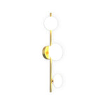Nordic Glass Wall Sconce with Adjustable LED Light, 2 or 3 Heads