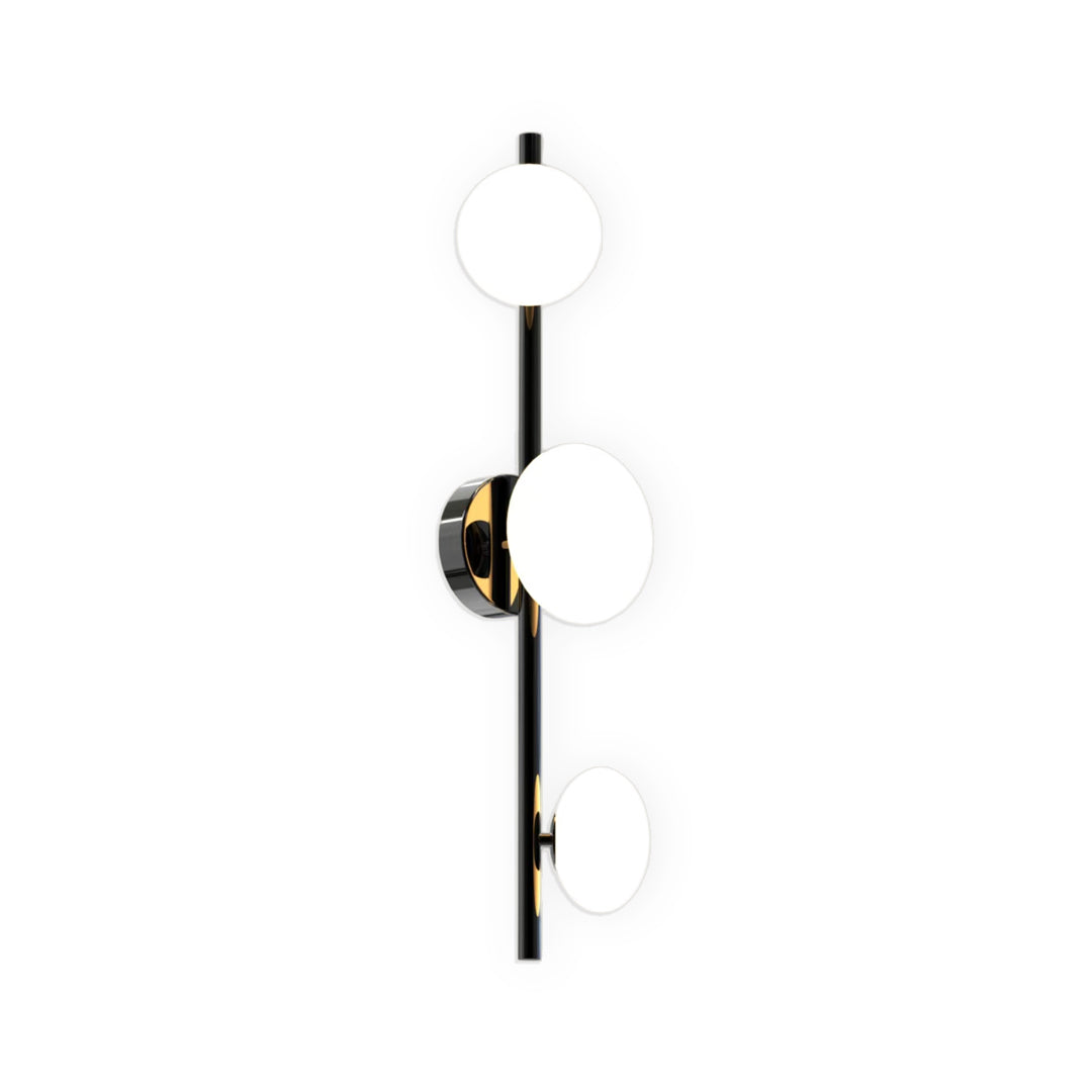 Nordic Glass Wall Sconce with Adjustable LED Light, 2 or 3 Heads