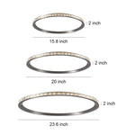 Lumina Round Flush Mount LED Ceiling Light in Minimalist Aluminum
