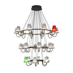 Branch LED Suspension Chandelier Modern Glass Ceiling Light for Living Room