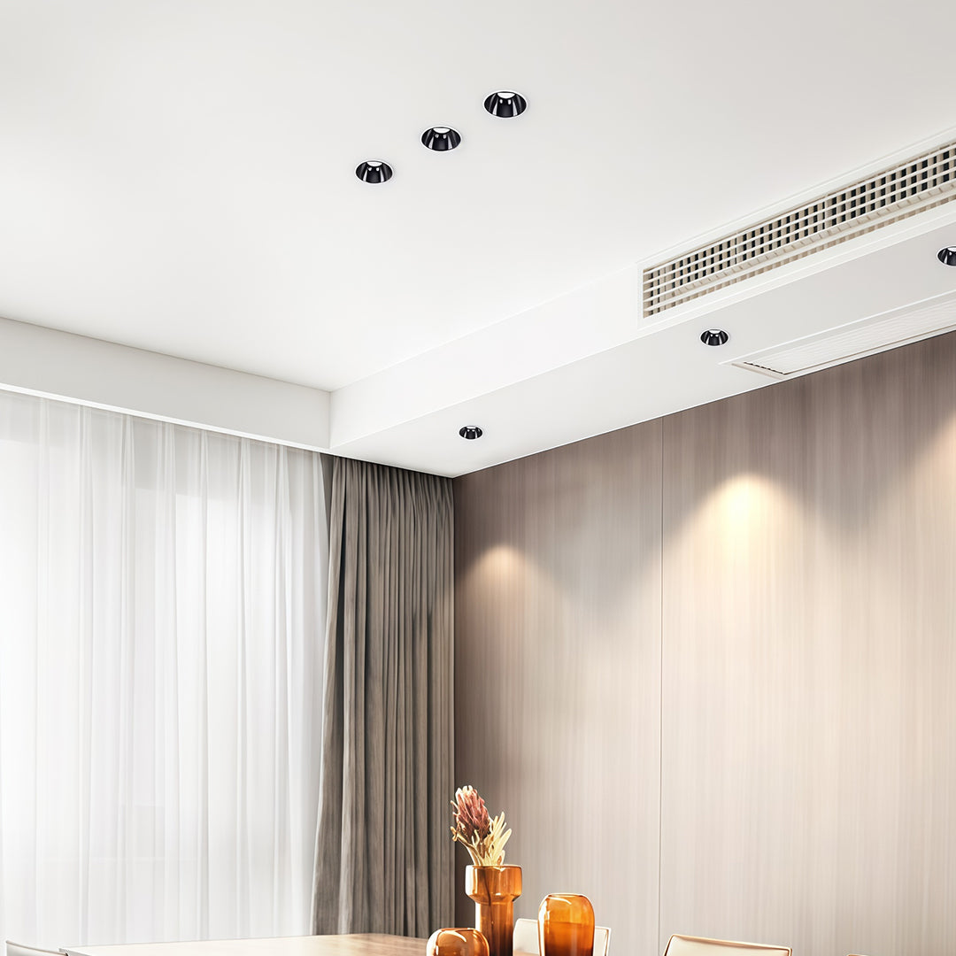 Adjustable Recessed Downlight with Anti-Glare Honeycomb Mesh