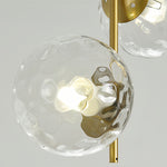 Modern Double Globe Glass Pendant Light with Adjustable Cord