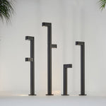 Modern Outdoor Bollard Light – Waterproof LED Pathway Luminaire in Black
