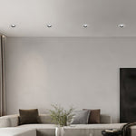 Recessed LED Downlight in White Aluminum with Anti-Glare Design