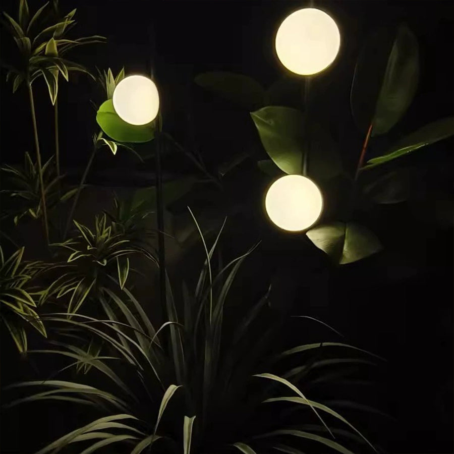 Lunar Sphere LED Landscape Light – Minimalist Waterproof Aluminum Bollard