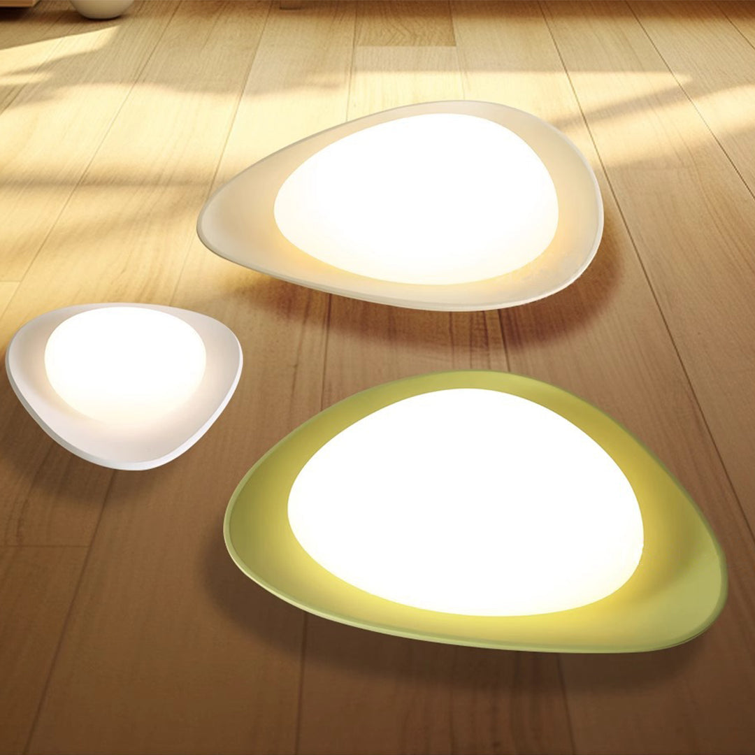 Pebble Full Spectrum LED Flush Mount Ceiling Light in Nordic Style