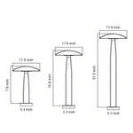 Modern Mushroom LED Bollard Light for Garden Landscape, IP65 Waterproof
