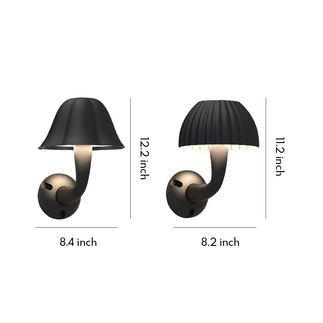 Mushroom Outdoor Wall Light – Modern Minimalist Waterproof Sconce