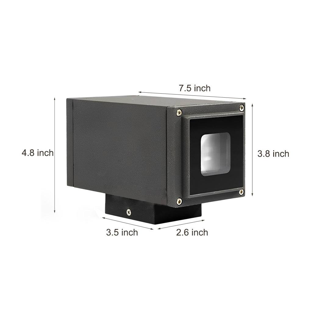 LED Outdoor Wall Washer with Up and Down Illumination, Die-Cast Aluminum, IP65 Waterproof