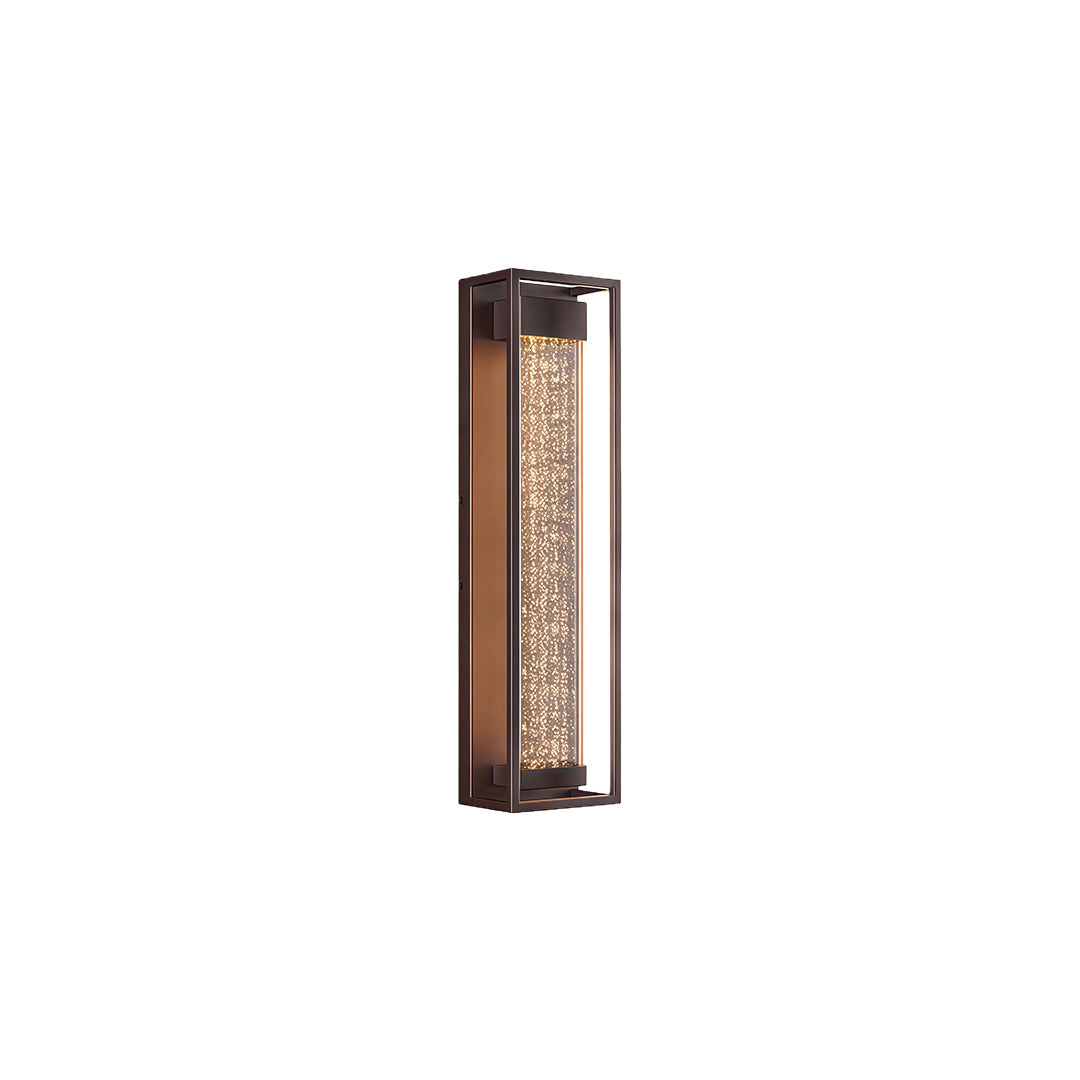 Linear Outdoor Wall Sconce in Black Stainless Steel