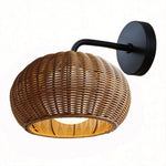 Artisan Rattan Pendant Light – Waterproof Outdoor Hanging Lantern