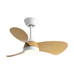 Nordic Retro Ceiling Fan with LED Light – 3-Blade Inverter Motor