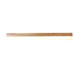 Natural Wood LED Vanity Light with Frosted Shade for Bathroom Mirror