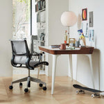 Faux Silk Bubble Table Lamp with Chrome Stem and Pull Chain