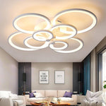 Elegant Semi Flush Mount Ceiling Lights With Unique Overlapping Rings