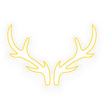 Modern LED Antler Neon Sign with Dimmer for Festive Interiors