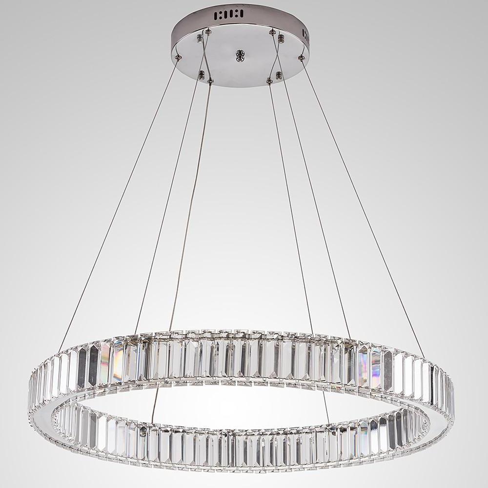 Luxury 1 Light Ring Shaped Wagon Wheel Chandelier In Gold Finish