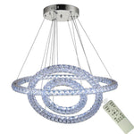 Luxury Crystal Led Chandelier 3 Tier Geometric Or Stacked Led Pendant Light