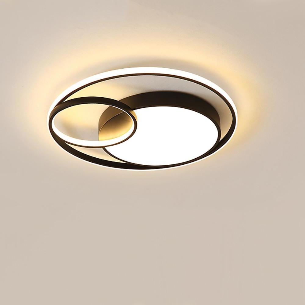 Tiered Minimalist Led Overlapping Geometric Flush Mount Ceiling Lights