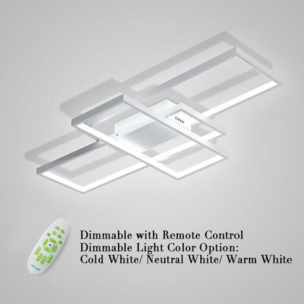 Abstract Rectangles LED Flush Mount Ceiling Light in Modern Minimalist Style