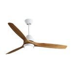 Nordic 52-Inch Wooden Ceiling Fan with LED Light and Remote