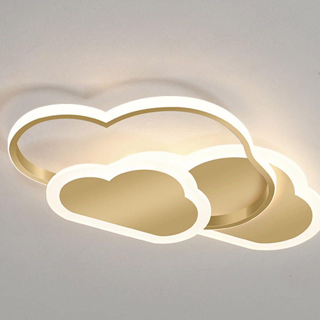 Arc Cloud LED Flush Mount Ceiling Light – Nordic Modern Dimmable
