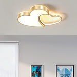 Nordic Creative Heart Shaped High Light Transmittance Led Dimmable Ceiling Lamps