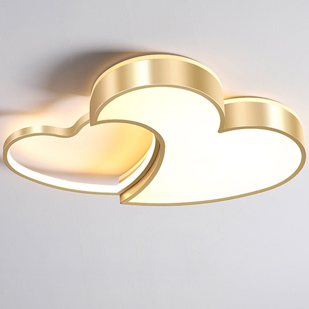 Nordic Creative Heart Shaped High Light Transmittance Led Dimmable Ceiling Lamps