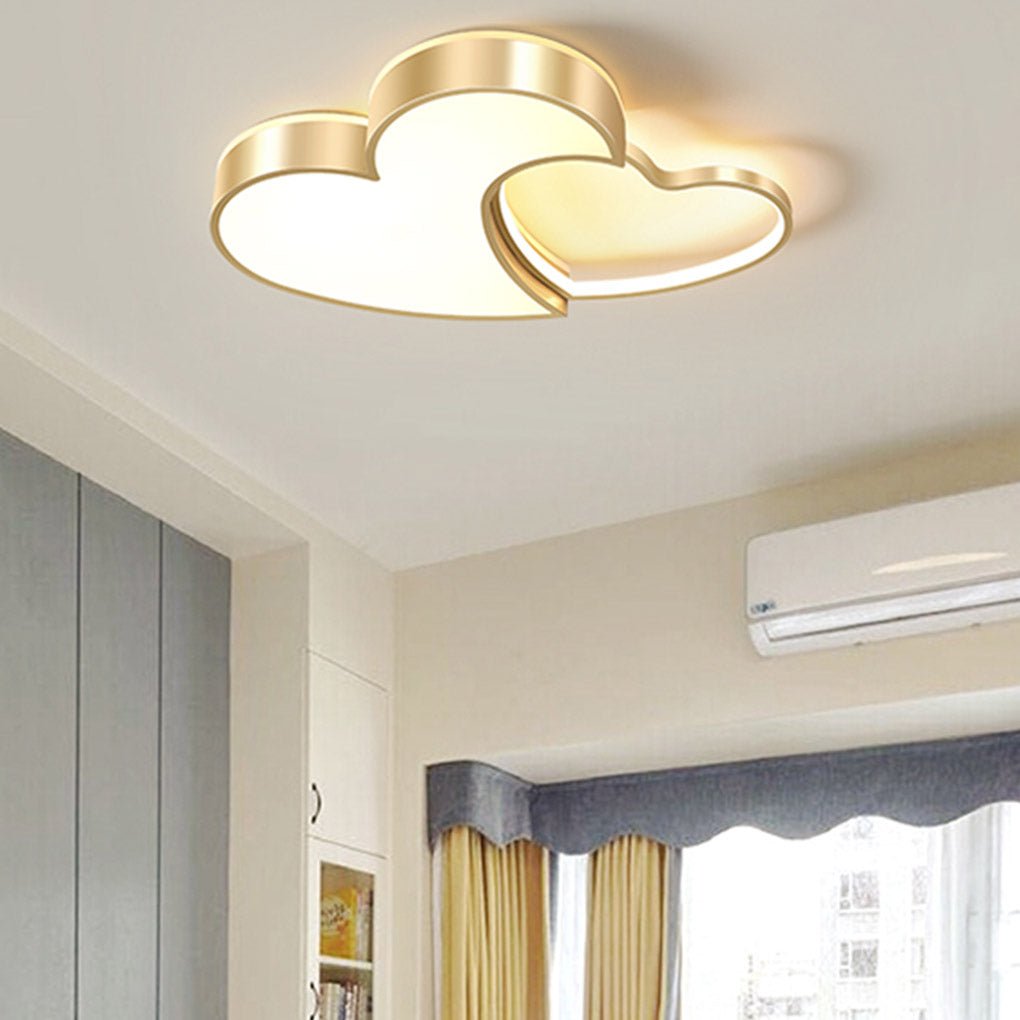 Nordic Creative Heart Shaped High Light Transmittance Led Dimmable Ceiling Lamps