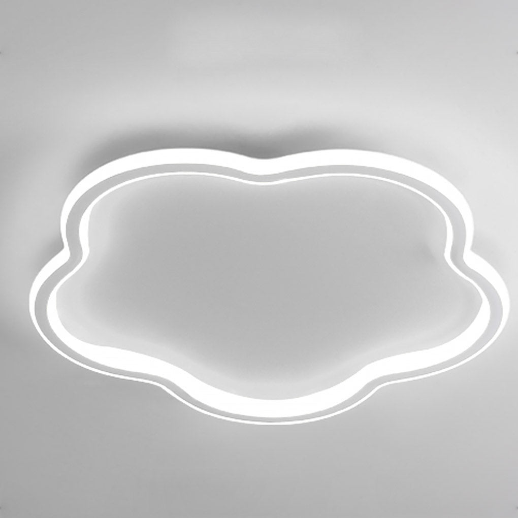 Nordic Creative Ultra Thin Cloud Shape Three Color Adjustable Led Ceiling Lamps