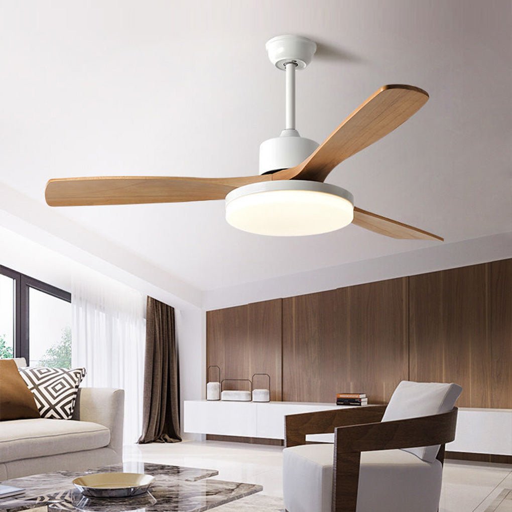Nordic Frequency Conversion Dimmable Led Ceiling Fan Lamp With Remote Control