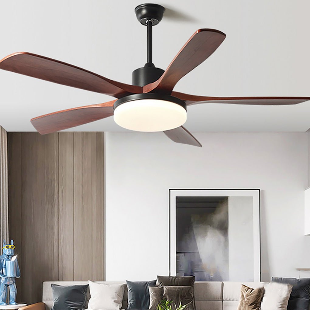 Nordic Frequency Conversion Dimmable Led Ceiling Fan Lamp With Remote Control