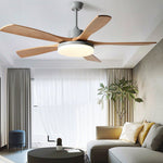 Nordic Frequency Conversion Dimmable Led Ceiling Fan Lamp With Remote Control