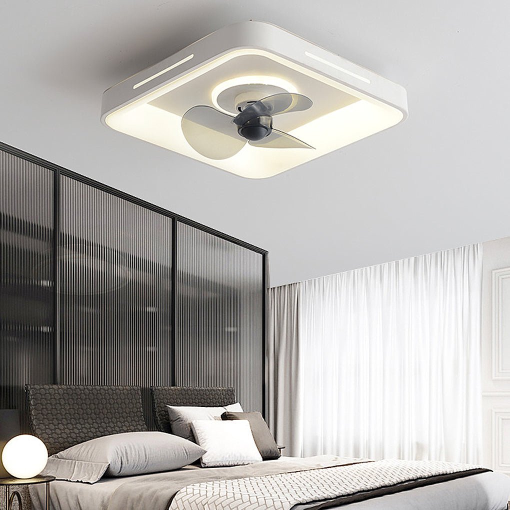 Nordic Inverter Ceiling Fan Light Ultra Thin Silent Ceiling Fan Lamp Intelligent