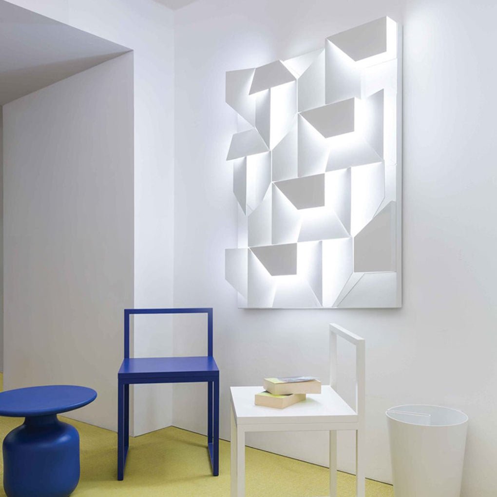 Nordic Minimalist Art Geometric Design Stepless Dimming Led Wall Lamp For Living Room
