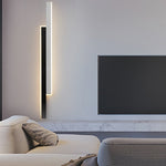 Nordic Minimalist Vertical LED Wall Sconce with Dual Light Strips