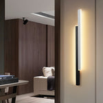 Nordic Minimalist Vertical LED Wall Sconce with Dual Light Strips