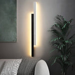 Nordic Minimalist Vertical LED Wall Sconce with Dual Light Strips