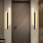 Nordic Minimalist Vertical LED Wall Sconce with Dual Light Strips