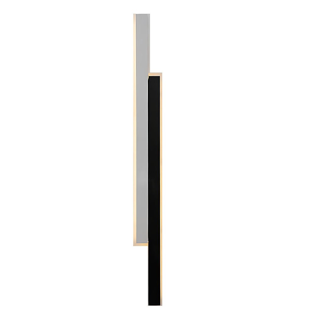 Nordic Minimalist Vertical LED Wall Sconce with Dual Light Strips