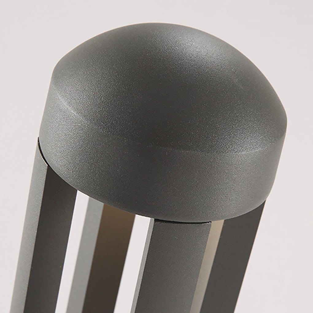 Minimalist Four-Post LED Bollard Light for Modern Landscapes